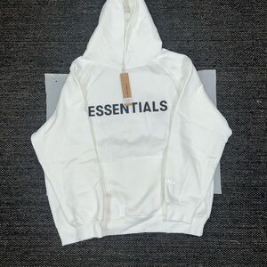 Essentials White Hoodie